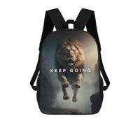sinyumoney Sac À Dos Scolaire Pour Enfants Keep Going Motivation Sac À Dos Scolaire Pour Enfants, Style Décontracté Et Tendance, Imprimé En 3D, Amusant Et Original 17inch