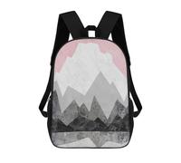 sinyumoney Sac À Dos Scolaire Pour Enfants Landscape Collage II Sac À Dos Décontracté Pour Les Voyages, Imprimé En 3D, Pour Garçons Et Filles, Grande Capacité 17inch