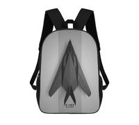 sinyumoney Sac À Dos Scolaire Pour Enfants Lockheed F117 Nighthawk Sac À Dos Décontracté Pour Les Voyages, Imprimé En 3D, Pour Garçons Et Filles, Grande Capacité 17inch