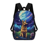 sinyumoney Sac À Dos Scolaire Pour Enfants Lunar Lookout Sac À Dos Tendance Pour Adolescents, Sac À Dos Décontracté Pour Garçons Et Filles, Sac D'école Imprimé En 3D 17inch