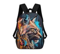 sinyumoney Sac À Dos Scolaire Pour Enfants LYNX Panorama Set Right 1 Sac À Dos Scolaire Pour Enfants, Style Décontracté Et Tendance, Imprimé En 3D, Amusant Et Original 17inch