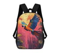 sinyumoney Sac À Dos Scolaire Pour Enfants Macaw in Flight Sac À Dos Scolaire Pour Enfants, Style Décontracté Et Tendance, Imprimé En 3D, Amusant Et Original 17inch