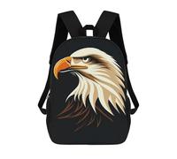sinyumoney Sac À Dos Scolaire Pour Enfants Majestic Eagle Vector Portrait with Sharp Gaze Sac À Dos Scolaire Pour Enfants, Style Décontracté Et Tendance, Imprimé En 3D, Amusant Et Original 17inch