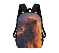 sinyumoney Sac À Dos Scolaire Pour Enfants Marsican Brown Bear Sac À Dos Scolaire Pour Enfants, Style Décontracté Et Tendance, Imprimé En 3D, Amusant Et Original 17inch