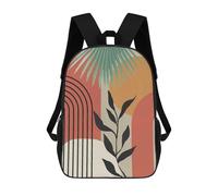 sinyumoney Sac À Dos Scolaire Pour Enfants Minimalist Floral 07 Sac À Dos Décontracté Pour Les Voyages, Imprimé En 3D, Pour Garçons Et Filles, Grande Capacité 17inch