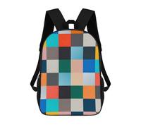 sinyumoney Sac À Dos Scolaire Pour Enfants Modern Collage 1 Sac À Dos Décontracté Pour Les Voyages, Imprimé En 3D, Pour Garçons Et Filles, Grande Capacité 17inch