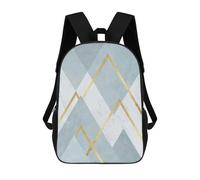 sinyumoney Sac À Dos Scolaire Pour Enfants Modern Textures XIII Sac À Dos Décontracté Pour Les Voyages, Imprimé En 3D, Pour Garçons Et Filles, Grande Capacité 17inch