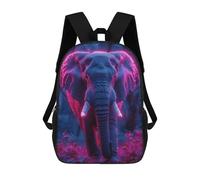 sinyumoney Sac À Dos Scolaire Pour Enfants Neon Elephant Sac À Dos Scolaire Pour Enfants, Style Décontracté Et Tendance, Imprimé En 3D, Amusant Et Original 17inch