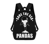 sinyumoney Sac À Dos Scolaire Pour Enfants Orca Killer Whale Funny Sac À Dos Scolaire Pour Enfants, Style Décontracté Et Tendance, Imprimé En 3D, Amusant Et Original 17inch