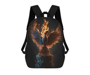 sinyumoney Sac À Dos Scolaire Pour Enfants Phoenix Bird Portrait Sac À Dos Décontracté Pour Les Voyages, Imprimé En 3D, Pour Garçons Et Filles, Grande Capacité 17inch