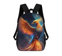 sinyumoney Sac À Dos Scolaire Pour Enfants Phoenix Rise Celestial Artwork -1 Sac À Dos Scolaire Tendance Sac À Dos De Voyage Unisexe Tendance Sac À Dos 3D Cool 17inch
