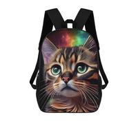 sinyumoney Sac À Dos Scolaire Pour Enfants Rainbow Cat Dreamscape Sac À Dos Scolaire Pour Enfants, Style Décontracté Et Tendance, Imprimé En 3D, Amusant Et Original 17inch