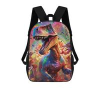 sinyumoney Sac À Dos Scolaire Pour Enfants Rainbow Dinosaur Fantasy Sac À Dos Scolaire Tendance Sac À Dos De Voyage Unisexe Tendance Sac À Dos 3D Cool 17inch