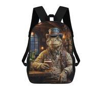 sinyumoney Sac À Dos Scolaire Pour Enfants Steampunk Craft Beer Dino Sac À Dos Décontracté Pour Les Voyages, Imprimé En 3D, Pour Garçons Et Filles, Grande Capacité 17inch