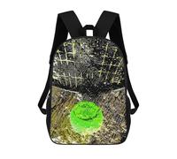 sinyumoney Sac À Dos Scolaire Pour Enfants Tennis Art B And R T Sac À Dos Décontracté Pour Les Voyages, Imprimé En 3D, Pour Garçons Et Filles, Grande Capacité 17inch