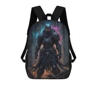 sinyumoney Sac À Dos Scolaire Pour Enfants Toxic Ghost Soldier Sac À Dos Tendance Pour Adolescents, Sac À Dos Décontracté Pour Garçons Et Filles, Sac D'école Imprimé En 3D 17inch