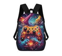 sinyumoney Sac À Dos Scolaire Pour Enfants Vibrant Gaming Controller Artwork -41 Sac À Dos Scolaire Tendance Sac À Dos De Voyage Unisexe Tendance Sac À Dos 3D Cool 17inch