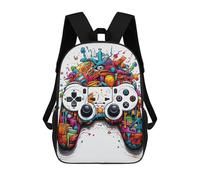 sinyumoney Sac À Dos Scolaire Pour Enfants Vibrant Gaming Controller Artwork -42 Sac À Dos Scolaire Tendance Sac À Dos De Voyage Unisexe Tendance Sac À Dos 3D Cool 17inch