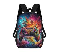 sinyumoney Sac À Dos Scolaire Pour Enfants Vibrant Gaming Controller Artwork -87 Sac À Dos Scolaire Tendance Sac À Dos De Voyage Unisexe Tendance Sac À Dos 3D Cool 17inch