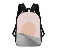 sinyumoney Sac À Dos Scolaire Pour Enfants Watercolor Landscape 12 Sac À Dos Décontracté Pour Les Voyages, Imprimé En 3D, Pour Garçons Et Filles, Grande Capacité 17inch