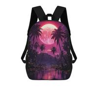 sinyumoney Sac À Dos Scolaire Pour Filles 17inch Sac À Dos Imprimé En 3D Pour Garçon, Sac À Dos Décontracté Pour Collégiens