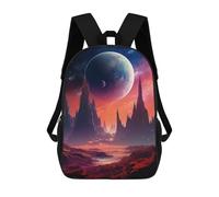 sinyumoney Sac À Dos Scolaire Pour Filles Alien Planet Landscape Sac À Dos Décontracté Et Léger Pour Garçons Et Filles, Idéal Pour Les Élèves Du Collège