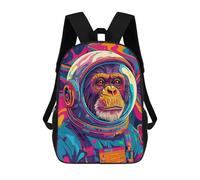 sinyumoney Sac À Dos Scolaire Pour Filles Astronaut Space Chimp Sac À Dos Décontracté Et Léger Pour Garçons Et Filles, Idéal Pour Les Élèves Du Collège