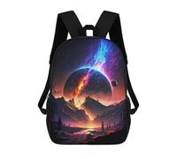 sinyumoney Sac À Dos Scolaire Pour Filles Birth Of Stars Landscape Sac À Dos Décontracté Et Léger Pour Garçons Et Filles, Idéal Pour Les Élèves Du Collège