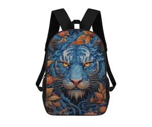 sinyumoney Sac À Dos Scolaire Pour Filles Blue Tiger Portrait Sac À Dos Décontracté Et Léger Pour Garçons Et Filles, Idéal Pour Les Élèves Du Collège