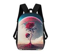 sinyumoney Sac À Dos Scolaire Pour Filles Diagram of Red Rose Sac À Dos Décontracté Et Léger Pour Garçons Et Filles, Idéal Pour Les Élèves Du Collège