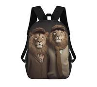 sinyumoney Sac À Dos Scolaire Pour Filles Hipster Lion Brothers Sac À Dos Décontracté Et Léger Pour Garçons Et Filles, Idéal Pour Les Élèves Du Collège