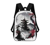 sinyumoney Sac À Dos Scolaire Pour Filles Japanese Ink Wash 01 Sac À Dos Décontracté Et Léger Pour Garçons Et Filles, Idéal Pour Les Élèves Du Collège