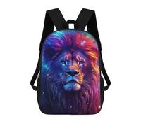 sinyumoney Sac À Dos Scolaire Pour Filles Lion Night Galaxy Aurora Sac À Dos Décontracté Et Léger Pour Garçons Et Filles, Idéal Pour Les Élèves Du Collège