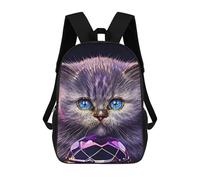 sinyumoney Sac À Dos Scolaire Pour Filles Paint Cute Cat Sac À Dos Décontracté Et Léger Pour Garçons Et Filles, Idéal Pour Les Élèves Du Collège