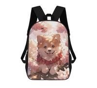 sinyumoney Sac À Dos Scolaire Pour Filles Shiba Inu Sakura Japan Sac À Dos Décontracté Et Léger Pour Garçons Et Filles, Idéal Pour Les Élèves Du Collège