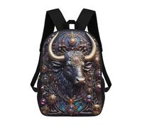 sinyumoney Sac À Dos Scolaire Pour Filles Steampunk Mighty Bull Sac À Dos Décontracté Et Léger Pour Garçons Et Filles, Idéal Pour Les Élèves Du Collège