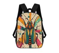 sinyumoney Sac À Dos Scolaire Retro Cockroach Art Artistic Cockroach in Abstract Style Sac À Dos Scolaire Enfant Imprimé En 3D, Sac De Voyage Tendance, Sac D'école Garçon 17inch
