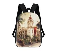 sinyumoney Sac À Dos Scolaire San Francisco Monastery Sac À Livres Pour Garçons Et Filles, Sac D'école, Sac Pour Étudiants, Sac De Voyage D'affaires, Sac De Travail 17inch