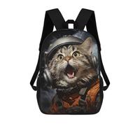 sinyumoney Sac À Dos Scolaire Space Cat Sac À Livres Pour Garçons Et Filles Sac D'école Sac Pour L'université Sac De Voyage D'affaires Sac De Travail 17inch