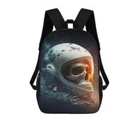 sinyumoney Sac À Dos Scolaire Space Skull Sac À Livres Pour Garçons Et Filles Sac D'école Sac Pour L'université Sac De Voyage D'affaires Sac De Travail 17inch
