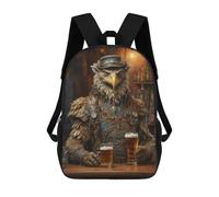 sinyumoney Sac À Dos Scolaire Steampunk Beer Griffin Sac À Dos Scolaire Enfant Imprimé En 3D, Sac De Voyage Tendance, Sac D'école Garçon 17inch