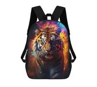 sinyumoney Sac À Dos Scolaire Surreal Fantasy Tiger Sac À Livres Pour Garçons Et Filles, Sac D'école, Sac Pour Étudiants, Sac De Voyage D'affaires, Sac De Travail 17inch