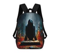 sinyumoney Sac À Dos Scolaire The Oath Beneath The Veil - The Kneeling Figure Before The Stone Sac À Dos Scolaire Enfant Imprimé En 3D, Sac De Voyage Tendance, Sac D'école Garçon 17inch