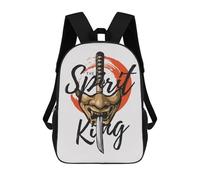 sinyumoney Sac À Dos Scolaire The Spirit King Slogan Sac À Livres Pour Garçons Et Filles Sac D'école Sac Pour L'université Sac De Voyage D'affaires Sac De Travail 17inch