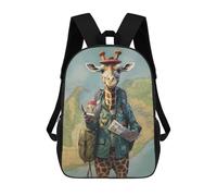 sinyumoney Sac À Dos Scolaire Travel Guide Giraffe Sac À Dos Scolaire Enfant Imprimé En 3D, Sac De Voyage Tendance, Sac D'école Garçon 17inch