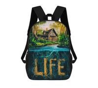 sinyumoney Sac À Dos Scolaire Tree Is Life Sac À Livres Pour Garçons Et Filles, Sac D'école, Sac Pour Étudiants, Sac De Voyage D'affaires, Sac De Travail 17inch