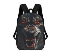 sinyumoney Sac À Dos Scolaire Wild Wolf Sac À Dos Scolaire Enfant Imprimé En 3D, Sac De Voyage Tendance, Sac D'école Garçon 17inch