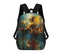 sinyumoney Sac À Dos Scolaire Woman Lifting Weights Abstract Art Sac À Dos Scolaire Enfant Imprimé En 3D, Sac De Voyage Tendance, Sac D'école Garçon 17inch