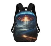 sinyumoney Sac D'école Imprimé En 3D Alien Invasion Sac À Dos Enfant, Sac À Livres Mignon, Imperméable, Mode Et Décontracté 17inch