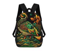 sinyumoney Sac D'école Imprimé En 3D Colorful Duck Illustration Sac À Dos Enfant, Sac À Livres Mignon, Imperméable, Mode Et Décontracté 17inch